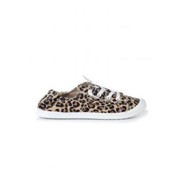 Tenisi din material textil cu animal print