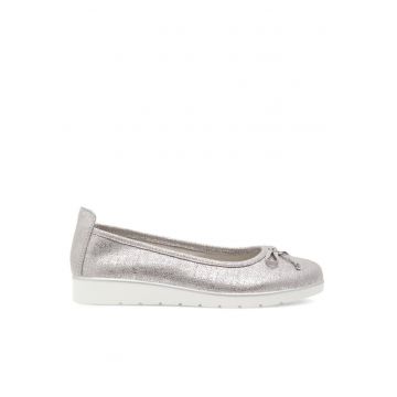 Balerini dama -  317586 - Piele ecologica - Argintiu