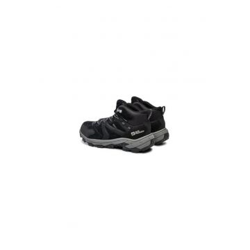 Bocanci trekking barbati  303952426 - Piele naturala - Gri