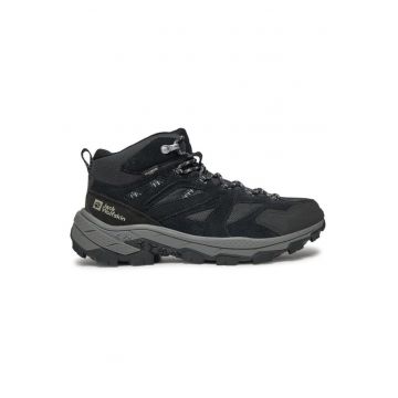 Bocanci trekking barbati  303952747 - Piele ecologica - Gri
