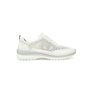 Pantofi sport dama  304664106 - Piele naturala - Alb