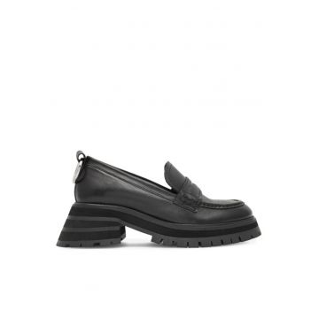 Tenisi dama -  590558810546638 - Piele naturala - Negru