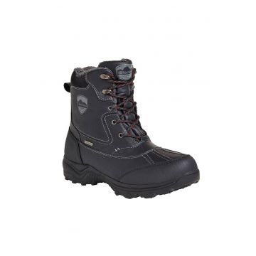 Ghete sport barbati -  Piele naturala - Negru