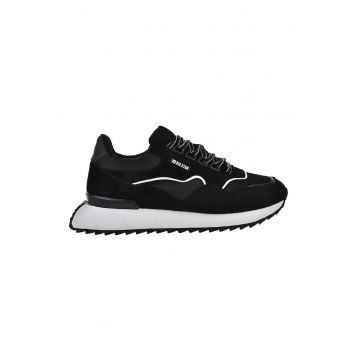 Pantofi sport cu insertii din piele intoarsa