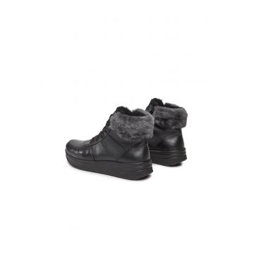 Pantofi sport dama -  303060978 - Negru - Piele intoarsa -