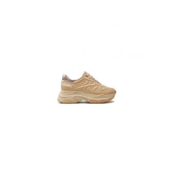 Pantofi sport dama  304116322 - Piele naturala - Bej