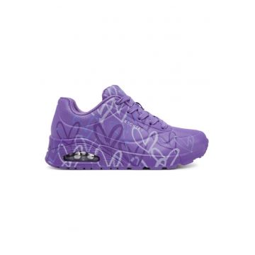 Pantofi sport dama  304742415 - Piele ecologica - Violet