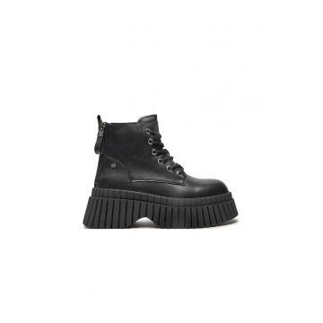 Pantofi sport dama -  77914 - Piele naturala - Negru