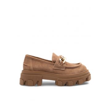 Pantofi sport dama -  Piele naturala - Maro