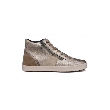 Pantofi sport inalti de piele intoarsa si piele ecologica