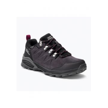 Pantofi trekking  Piele intoarsa - Negru