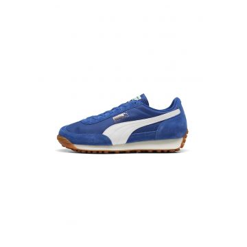 Pantofi sport cu garnituri de piele intoarsa Easy Rider Vintage - Alb - Albastru royal -