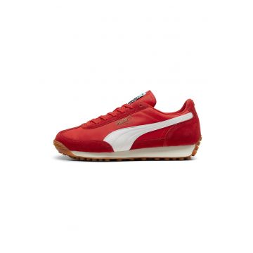 Pantofi sport cu garnituri de piele intoarsa Easy Rider Vintage - Alb - Rosu vermillion -