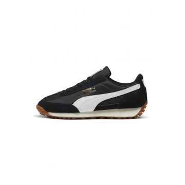 Pantofi sport cu garnituri de piele intoarsa Easy Rider Vintage - Negru - Alb murdar -