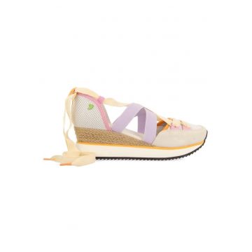 Pantofi sport cu garnituri de piele intoarsa si decupaje Sambor - Lila