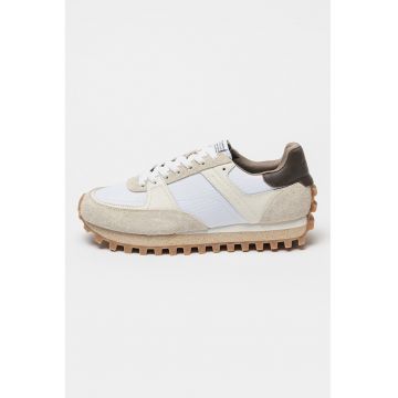 Pantofi sport cu insertii de piele intoarsa