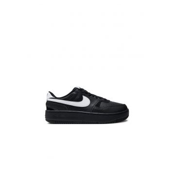 Pantofi sport de piele cu siret si logo
