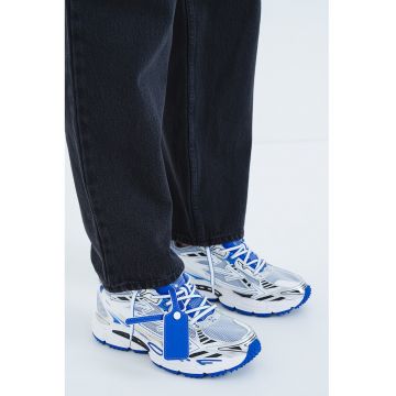 Pantofi sport demi-wedge cu model si garnituri de plasa