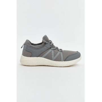 Pantofi sport din material textil cu model uni