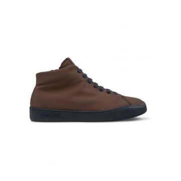 Pantofi sport mid-high din material textil Peu Touring - Maro