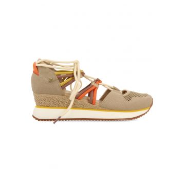 Pantofi sport wedge cu decupaje