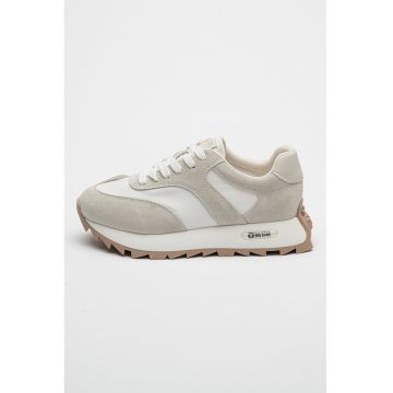 Pantofi sport cu insertii de piele intoarsa