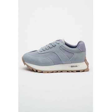 Pantofi sport cu insertii de piele intoarsa