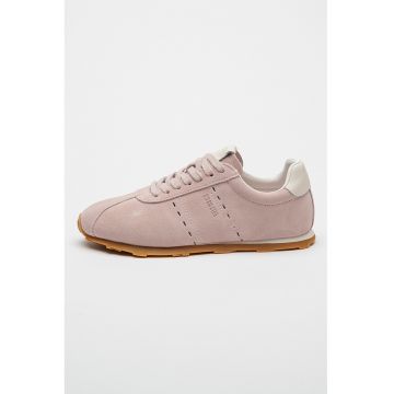 Pantofi sport de piele intoarsa cu sireturi