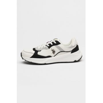 Pantofi sport din piele ecologica cu garnituri contrastante Karina