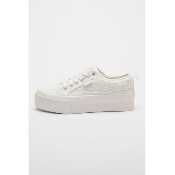 Pantofi sport flatform din material textil