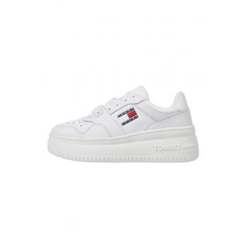 Pantofi sprt de piele uni