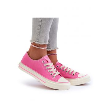 Sneakers scazute pentru femei Big Star NN274271 Roz