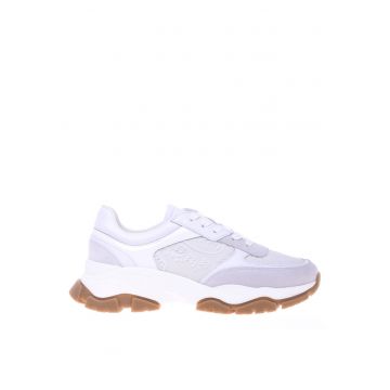 Pantofi sport cu garnituri de piele intoarsa