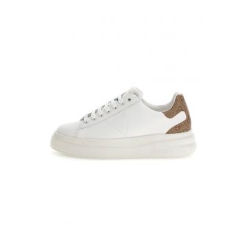 Pantofi sport de piele cu garnituri de piele ecologica