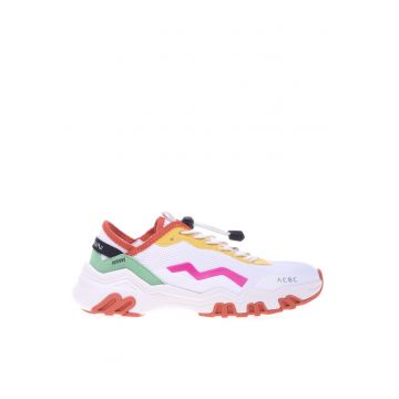 Pantofi sport de plasa cu model colorblock