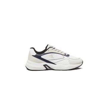 Pantofi sport  pentru Barbati - retro tennis low knit mix - YM0YM01310-0LD - 43 EU - Alb
