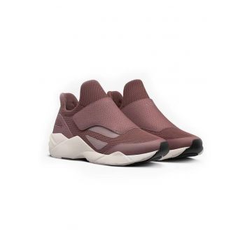 Pantofi sport slip-on din plasa si piele