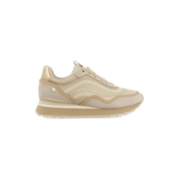Pantofi sport wedge Bojnice - Auriu/Bej deschis