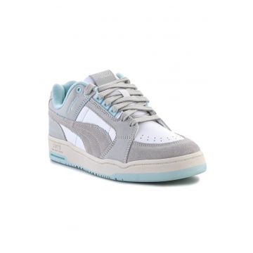 Pantofi dama -  Piele naturala/textil - Gri