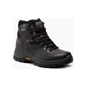 Pantofi de trekking pentru barbati -  Piele/Stofa - Maro/Negru