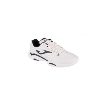 Pantofi sport barbati  TM100S2402C - tenis - alb/negru - material sintetic