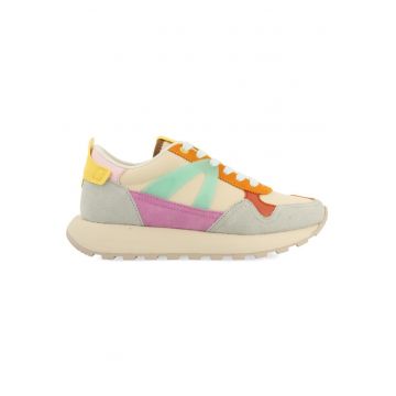 Pantofi sport cu aspect colorblock