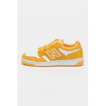 Pantofi sport cu garnituri din piele intoarsa 480