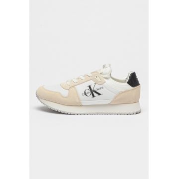 Pantofi sport cu model colorblock si logo