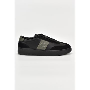 Pantofi sport de piele cu detalii de piele intoarsa