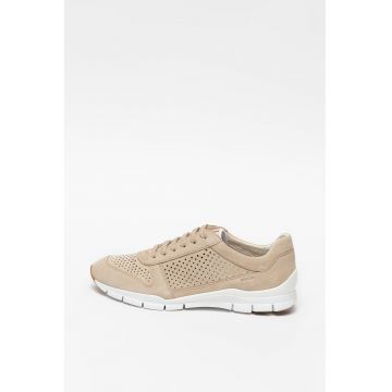 Pantofi sport de piele intoarsa cu perforatii Sukie