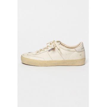 Pantofi sport din piele cu aspect uzat
