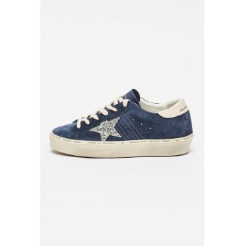 Pantofi sport din piele intoarsa cu detaliu cu stea stralucitoare