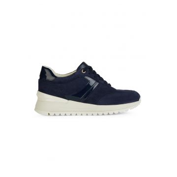 Pantofi sport din piele intoarsa cu garnituri sintetice