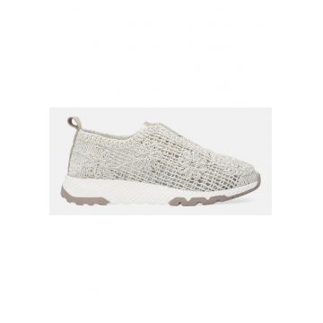 Pantofi sport din piele si material textil